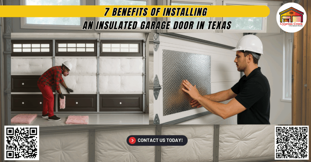 7 Benefits of Installing an Insulated Garage Door in Texas - Cypress Creek Overhead Doors