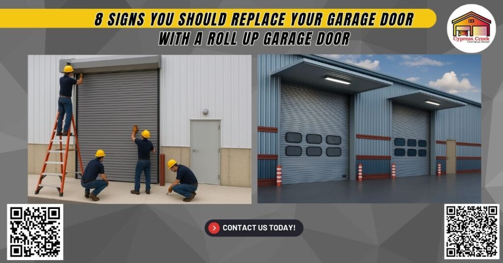 8 Signs You Should Replace Your Garage Door with a Roll-Up Garage Door - Cypress Creek Overhead Doors