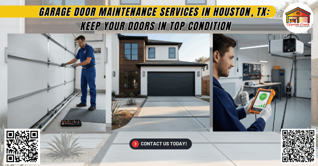 Garage Door Maintenance Services in Houston, TX: Keep Your Doors in Top Condition - Cypress Creek Overhead Doors