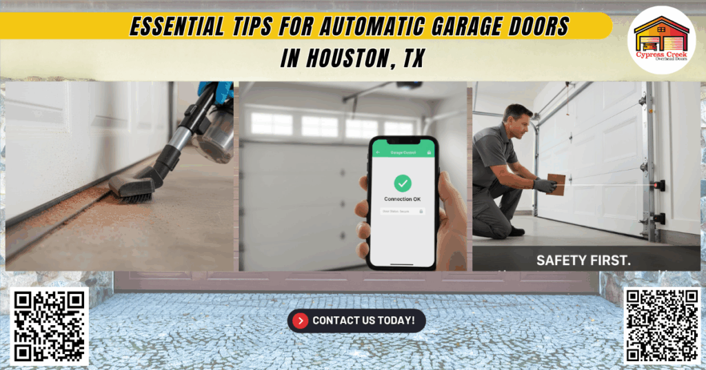 Essential Tips for Automatic Garage Doors in Houston, TX - Cypress Creek Overhead Doors