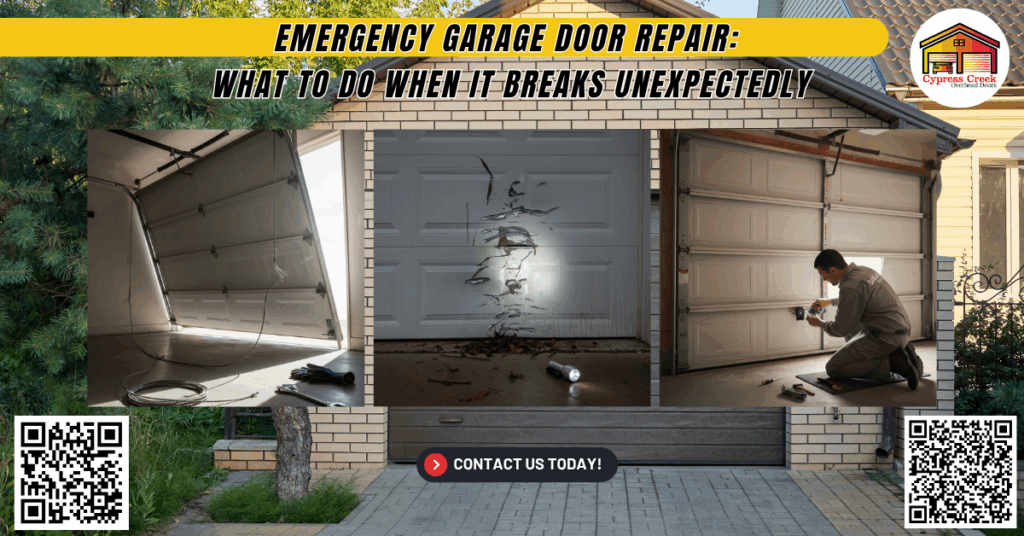 Emergency Garage Door Repair: What to Do When It Breaks Unexpectedly - Cypress Creek Overhead Doors
